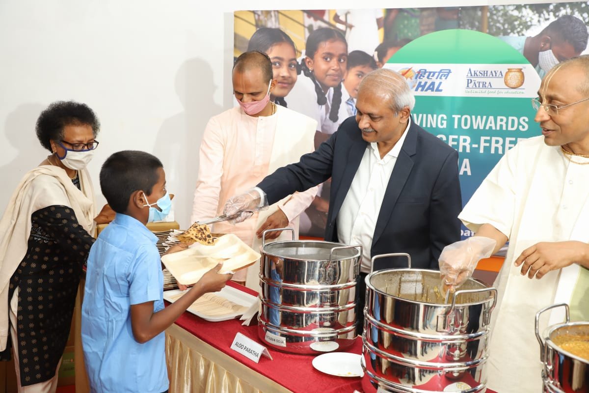 Akshaya Patra’s 58th Kitchen sponsored by Hindustan Aeronautics Limited (HAL) Inaugurated in Jalahalli Bengaluru