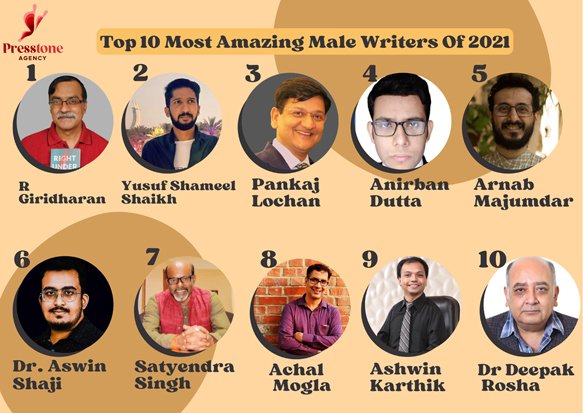 Top 10 Most Amazing Male Writers Of 2021