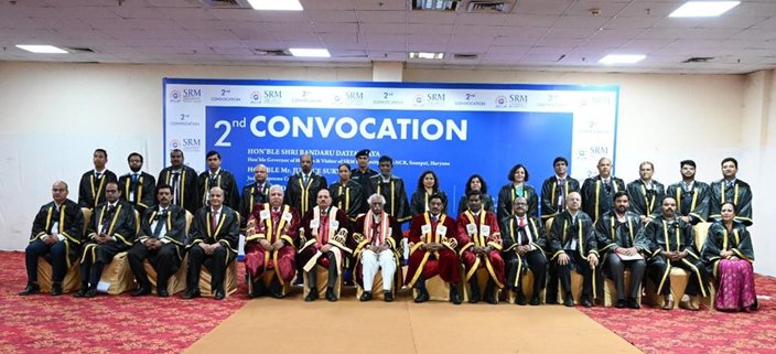 2nd Annual Convocation of SRM University Delhi-NCR Sonepat Conducted at JLNS Auditorium