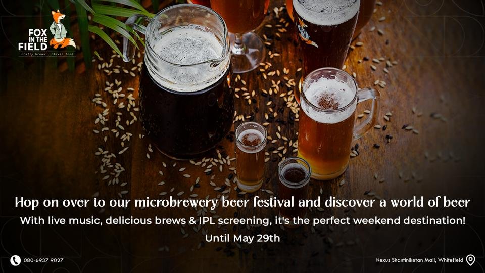 Best Microbrewery in Bangalore Fox in the Field Hosts Epic Beer Festival with Brewer Nathan Ross